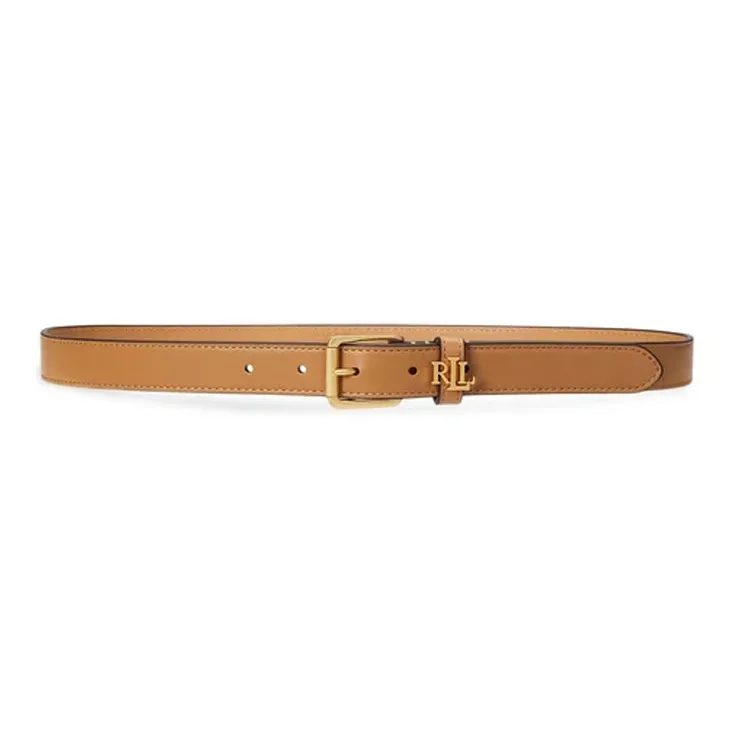 LAUREN RALPH LAUREN Logo plaque Leather Belt-0