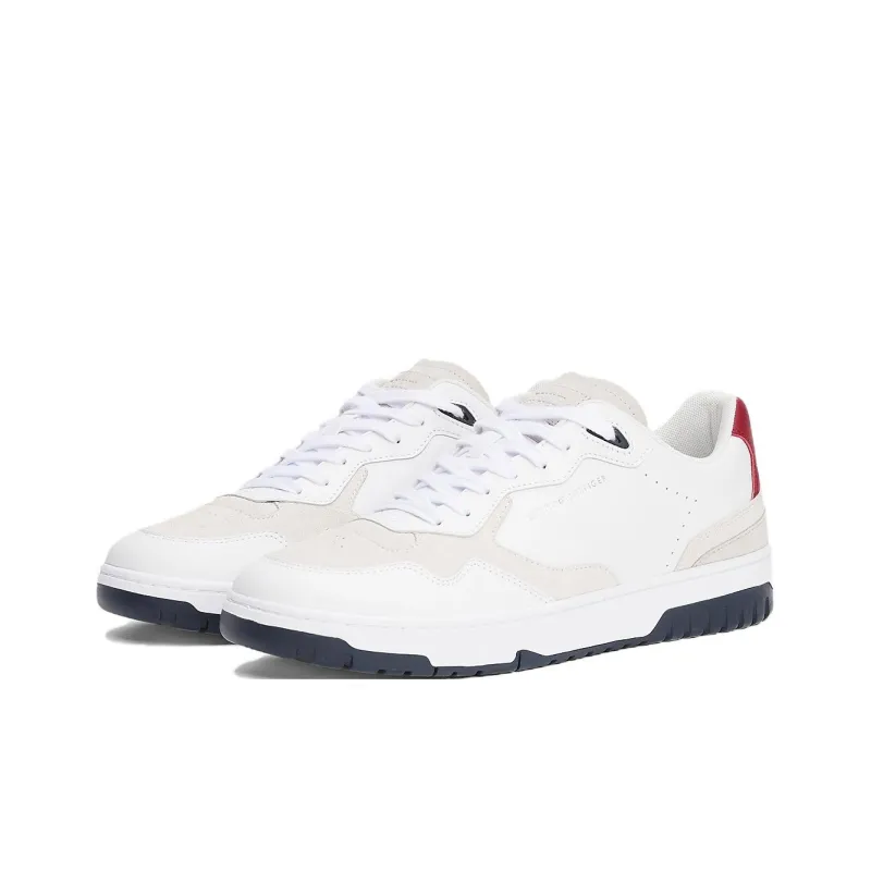Tommy Hilfiger Low Top Basketball Shoes Men's White-2