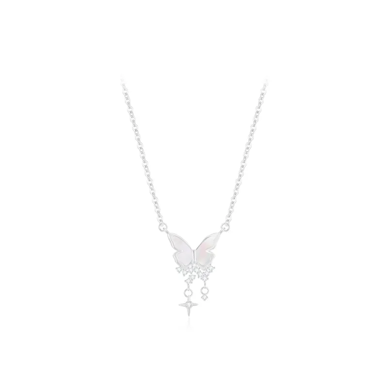 PRETTY DIARY S925 Silver Necklaces Women's-0