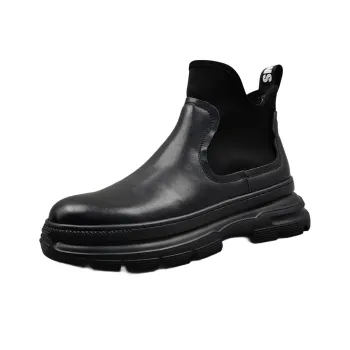 Ruomini Short Chelsea Boots Men's Black