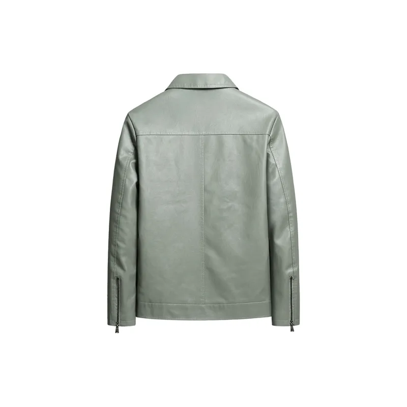 PIERRE CARDIN Leather Jacket Men's-5