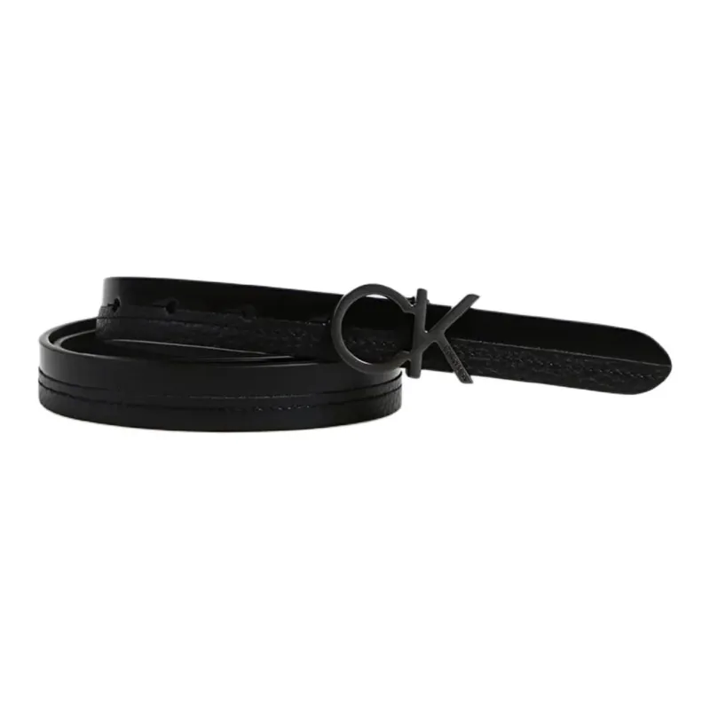 Calvin Klein Re lo Logo buckle Leather Belt-3