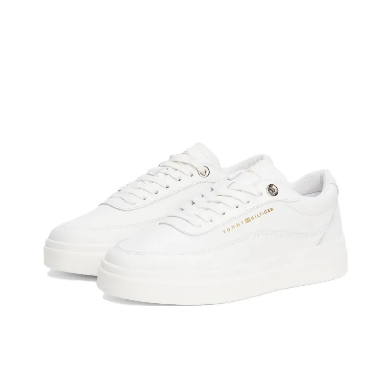 Tommy Hilfiger Low Top Skateboard Shoes Women's White-1