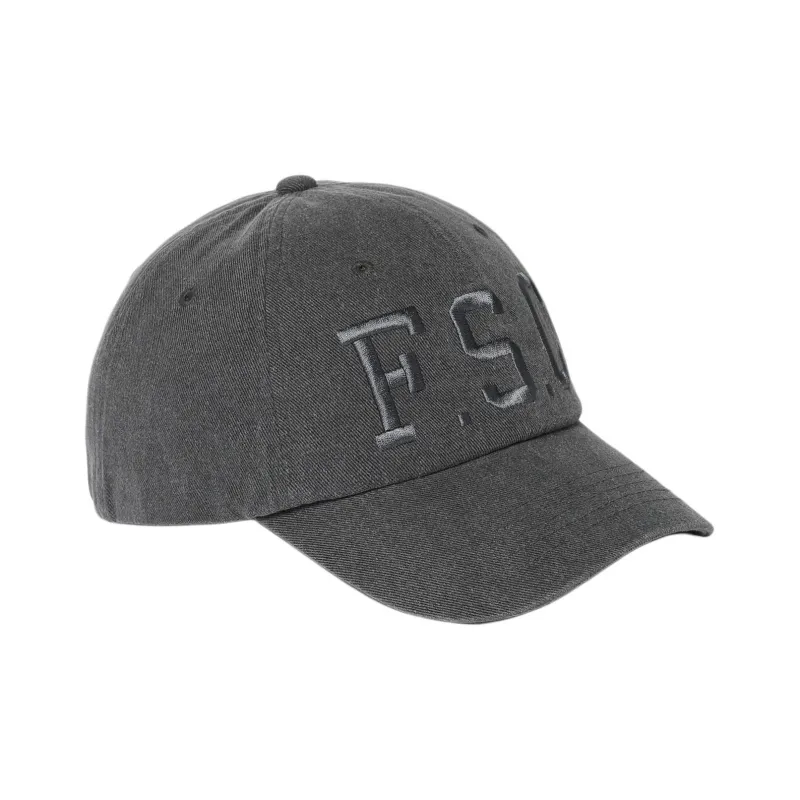 FILA Twill Cotton 100% Cotton Baseball Caps Unisex Gray-1