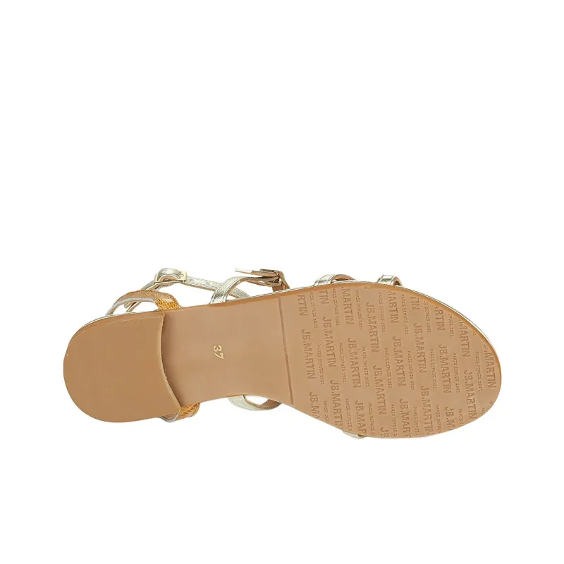 JB MARTIN ALICIA Strap Sandals Women's Gold-7