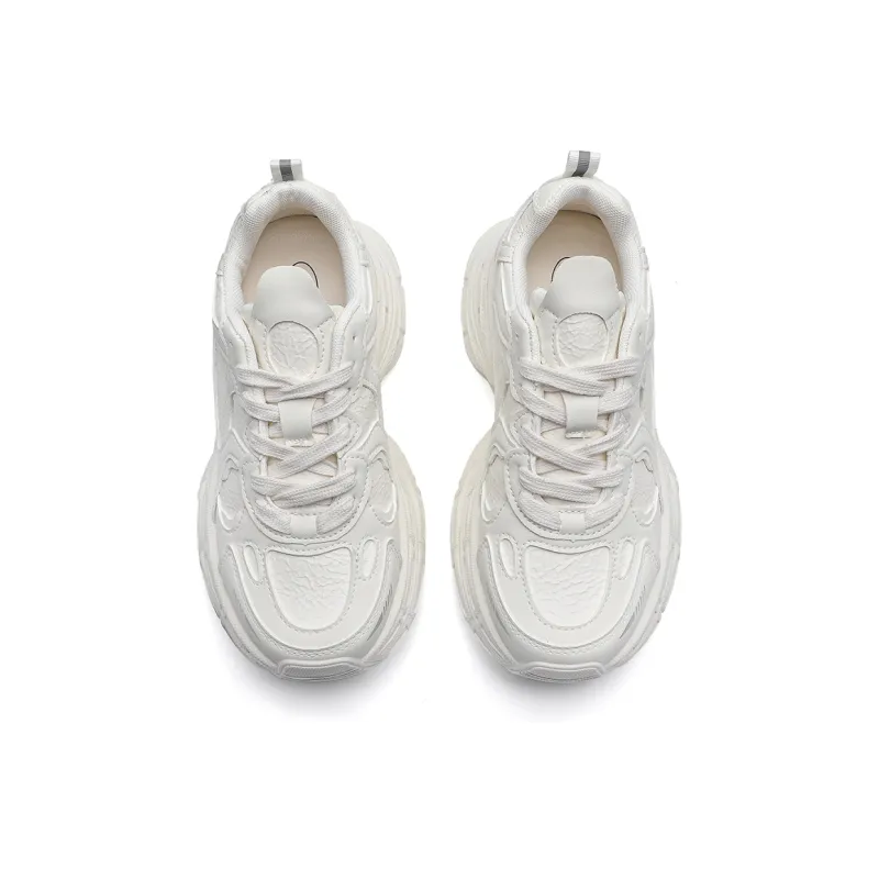 ABIDJAN Wear-Resistant Height Increasing Low-Top Chunky Sneakers Women's-3