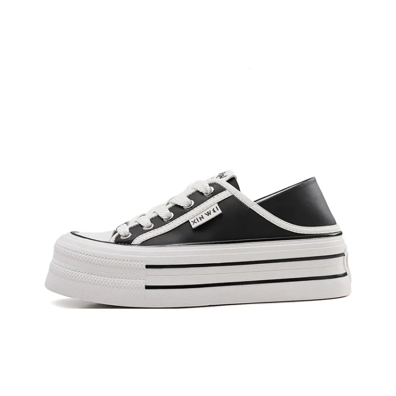 Jerden Smith Anti Slip And Wear Resistant Height Increasing Low Top Skateboard Shoes Women's-3