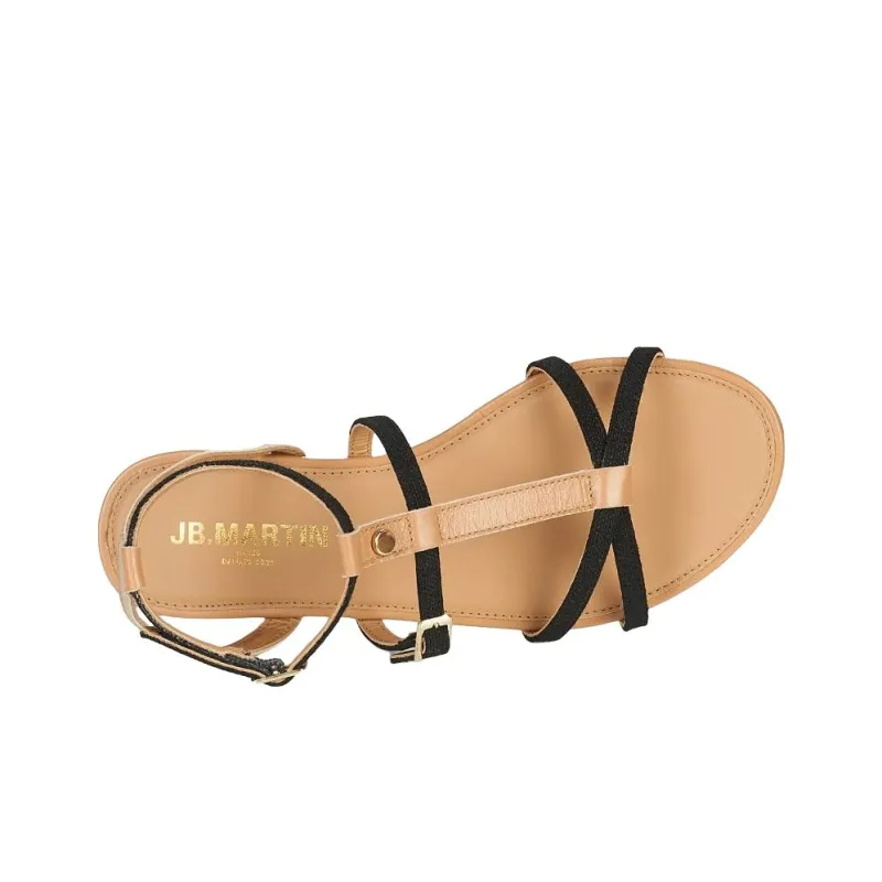 JB MARTIN Alicia Strap Sandals Women's Black-5