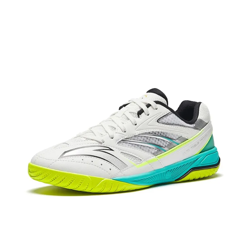 Anta Cushioning, Slip Resistant, And Abrasion Resistant Functionality Low Top Men's White Silver Green-2