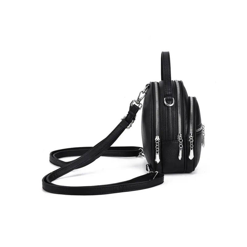 SURELAPTOP PU Backpacks Backpack Regular Women's White/Black/Khaki/Blue-1
