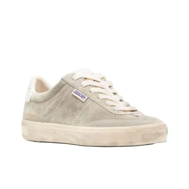 Golden Goose Soul Star Low-Top Skateboard Shoes Women's Taupe-1