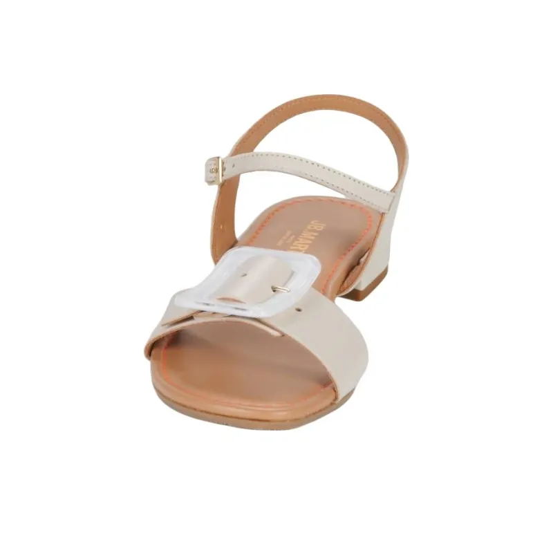 JB MARTIN AIMANTE One Strap Sandals 3cm Women's White-3