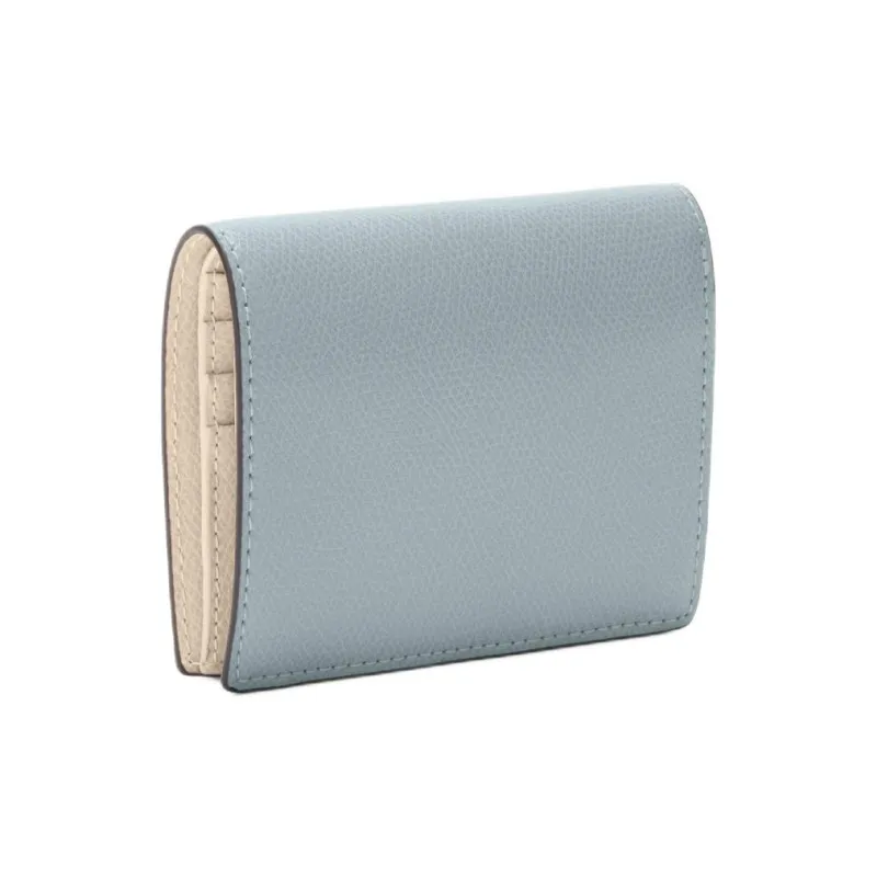 Furla Leather Wallet Small Size Women's Lake Blue-1