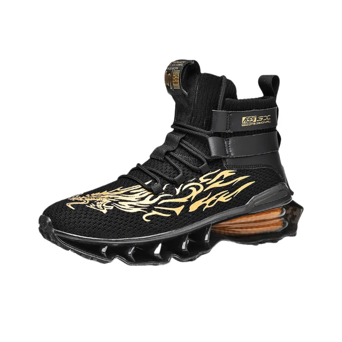 Jerden Smith Cushioning, Breathable, And Wide Coverage High Top Casual Shoes Men's-1