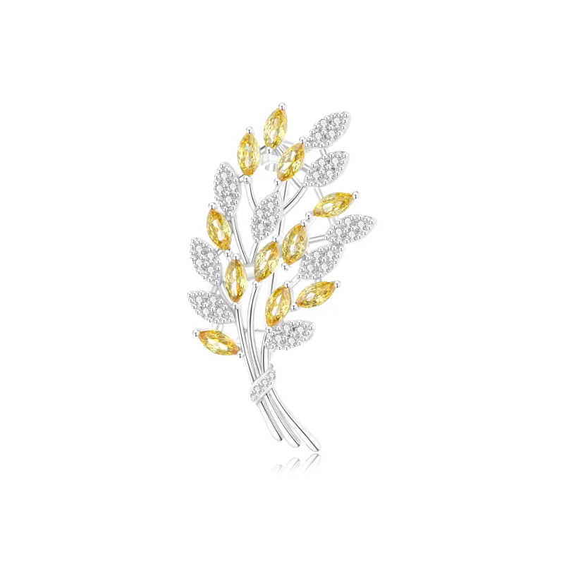 Lao Feng Xiang S925 Silver Brooches Women's-7