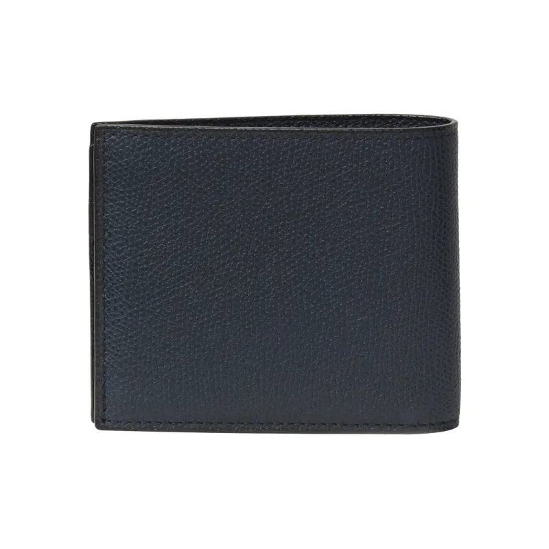 Valextra Calfskin Wallet Trumpets Men's Dark Blue-1