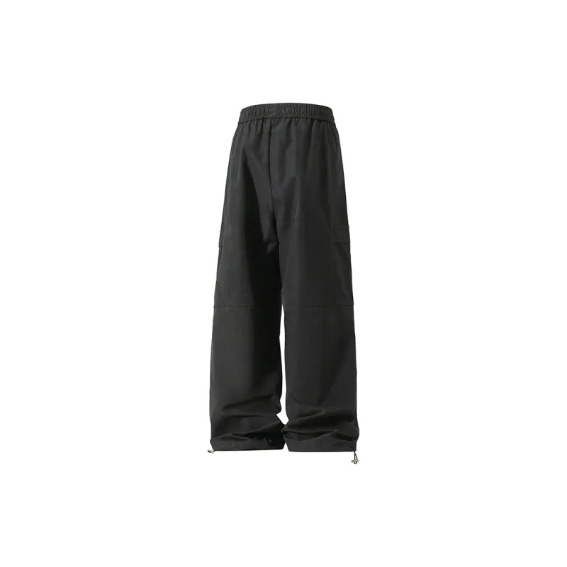 FASTFISH Casual Pants Unisex Black-1