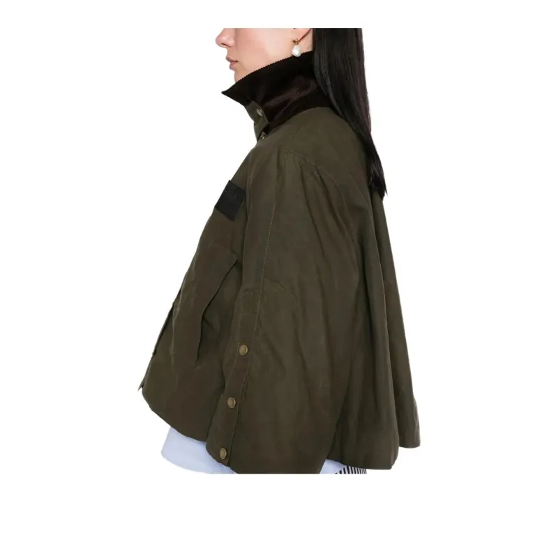 BARBOUR X Erdem Reversible Clover Showerproof Trapeze Jacket-3