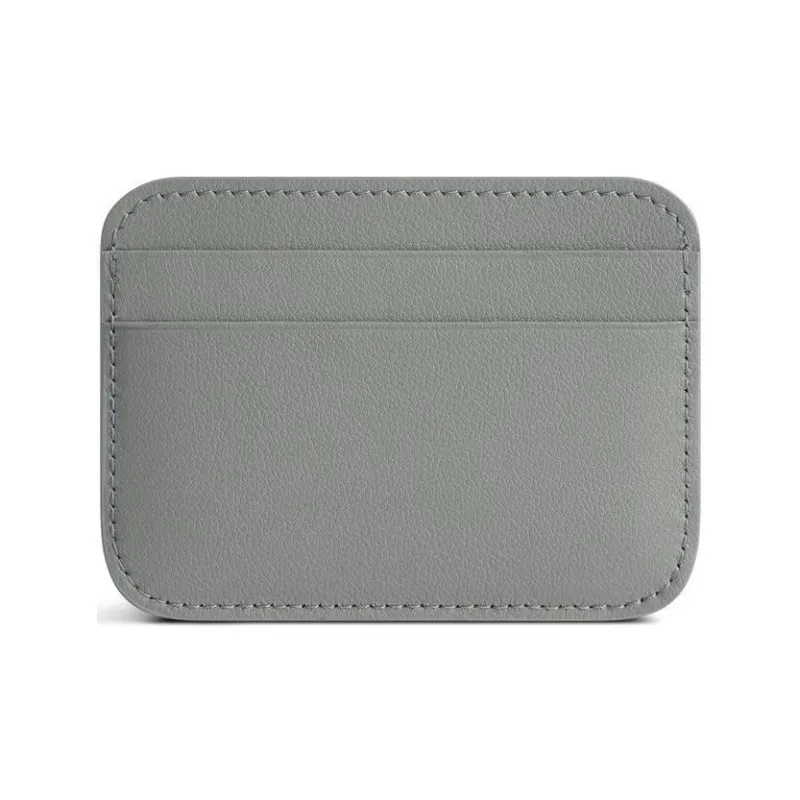 Balenciaga Smooth Cow Leather Card Holder Women's Gray-1
