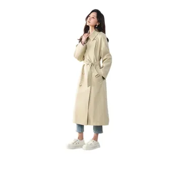 Yi Mengyuan Trench Coat Women's Licorice Green