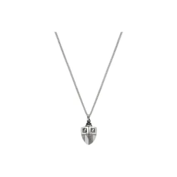 FENDI Brass Necklaces Men's Silver