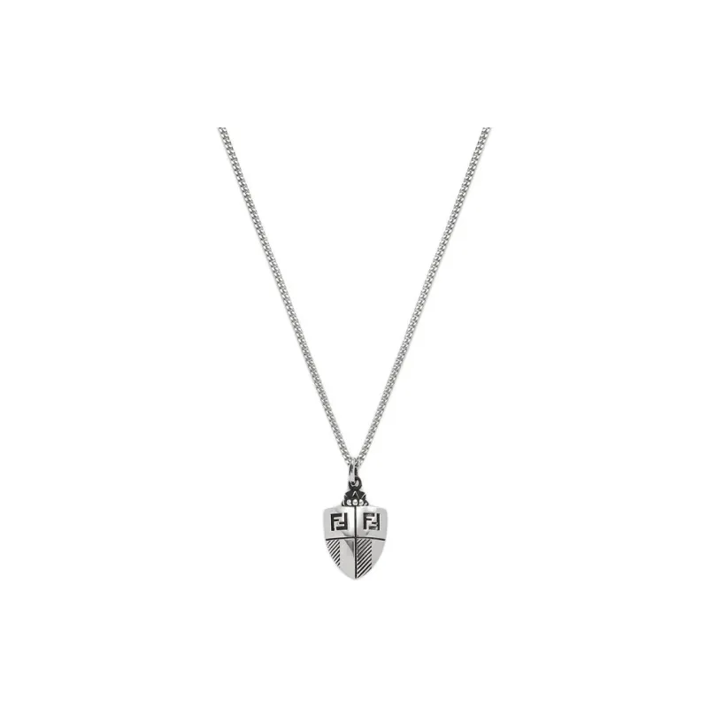 FENDI Brass Necklaces Men's Silver-0