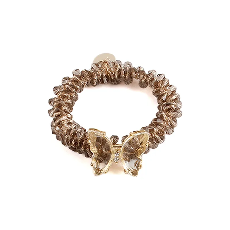 QIHUAMANYU Acrylic, Crystal Hair Tie Women's-11