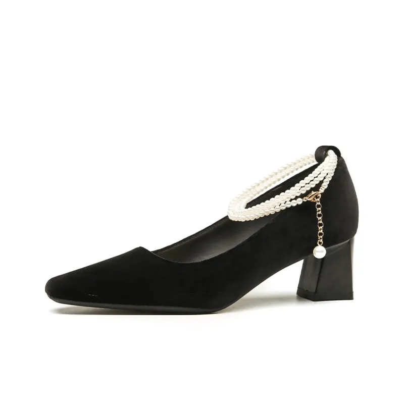 TADSW Chunky Heel High Heels Women's-6