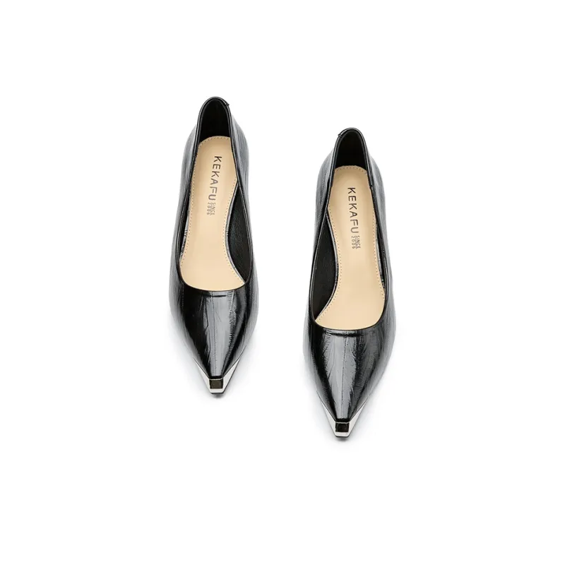 KEKAFU Slim Heel High Heels 6.4cm Women's-11