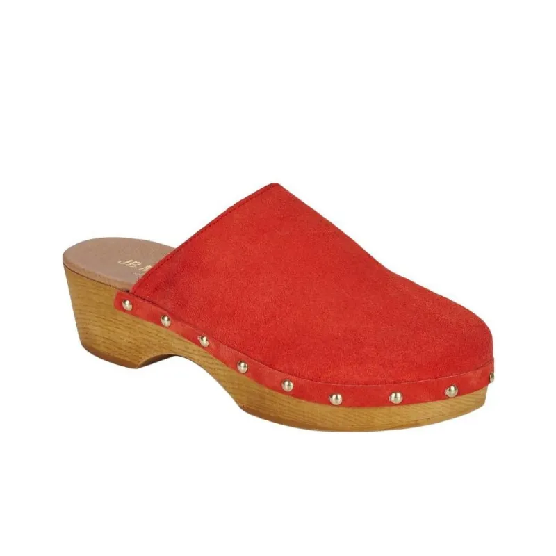 JB MARTIN Wrap toe Slippers Women's Red-2