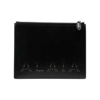 Alaia Sandy Zipped Large Clutch Bag