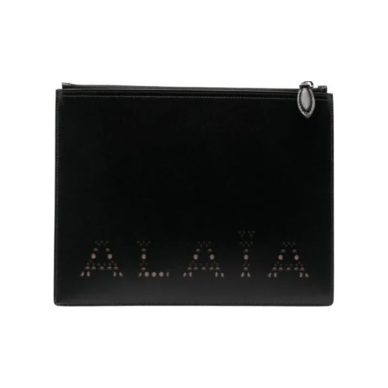 Alaia Sandy Zipped Large Clutch Bag-0