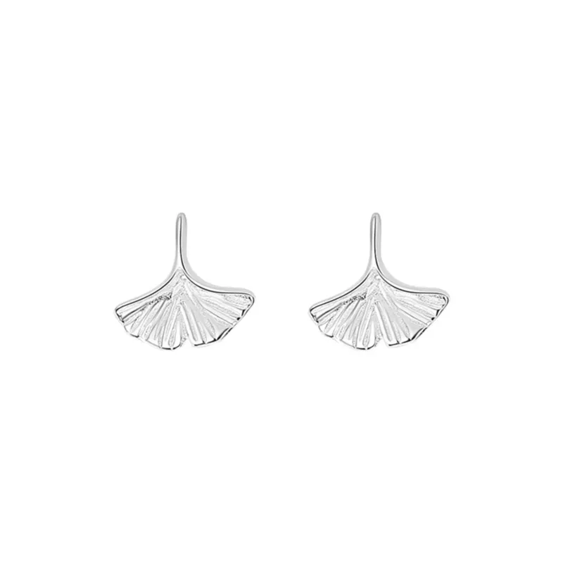 JKEM S925 Silver Stud Earrings Women's-0
