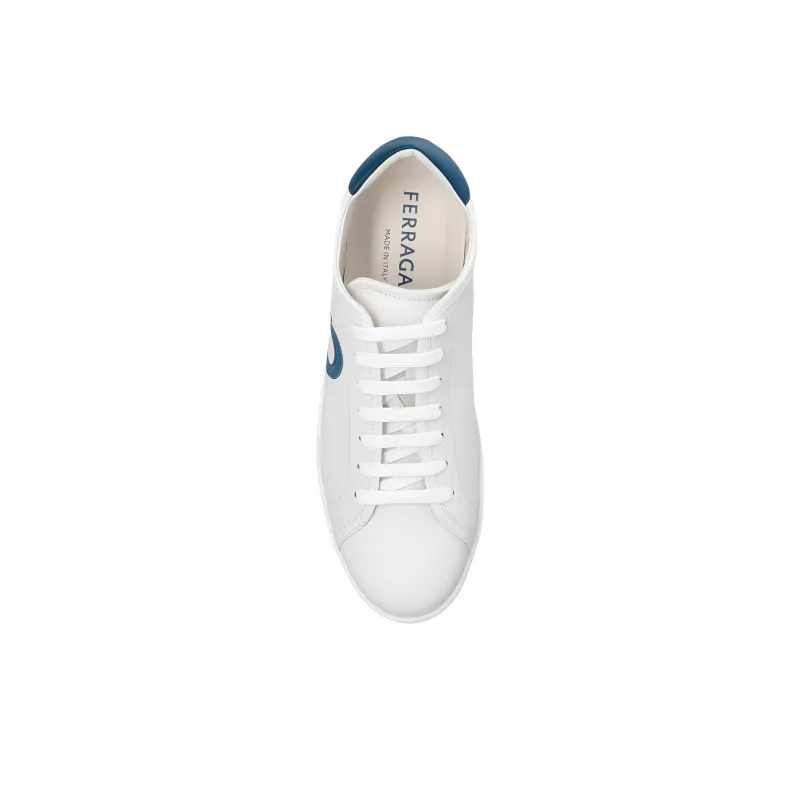 FERRAGAMO Brandy1 Low Top Casual Shoes Men's White-4