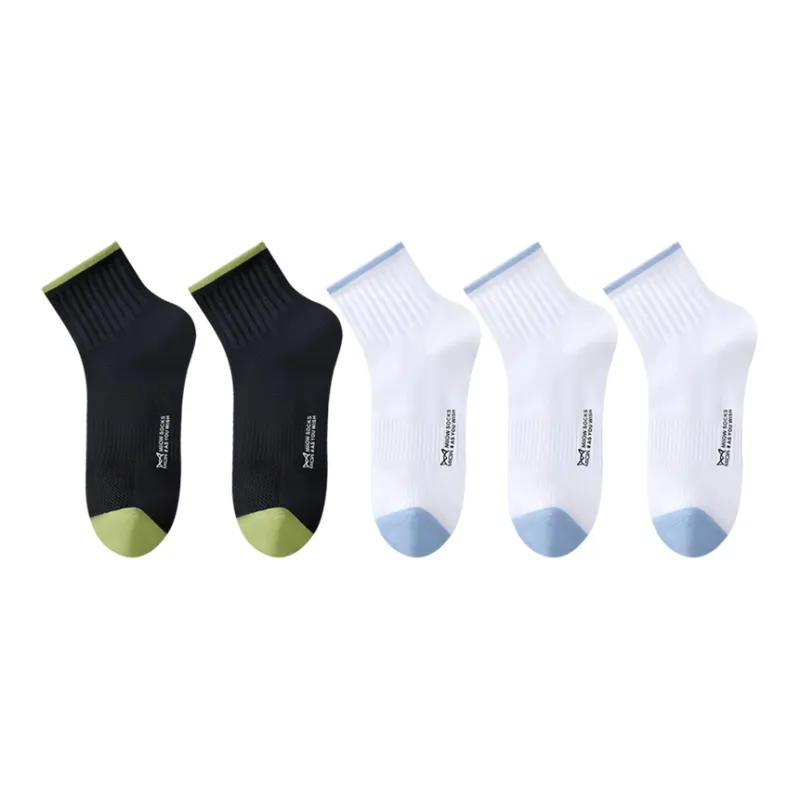 MIIOW Cool One Summer Series Mid Calf Socks Men's 5 Pack-21