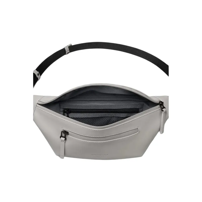 Gaston Luga Recycled Polyester Crossbody Bag, Fanny Pack Unisex Taupe-3