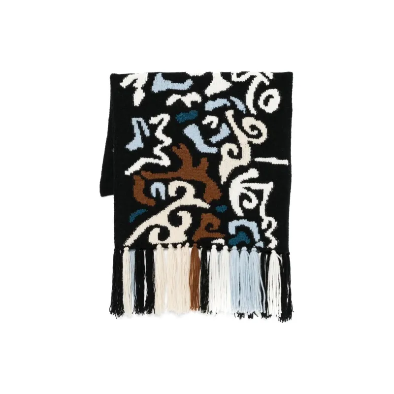 ERMANNO SCERVINO Maxi Fringed Knit Scarf-2