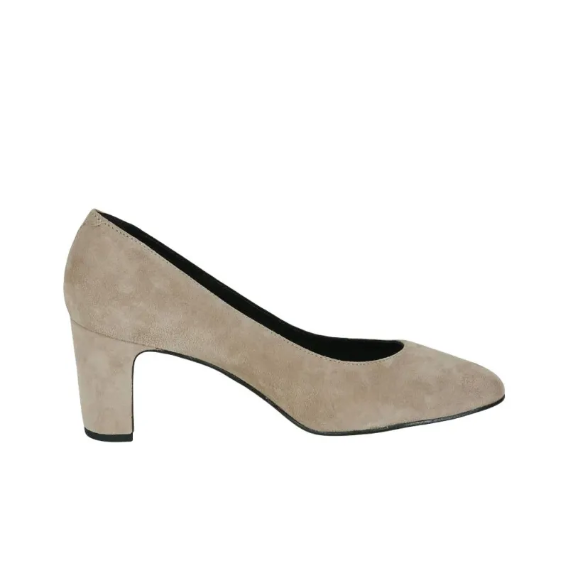 JB MARTIN Chunky Heel High Heels 7cm Women's Gray-1
