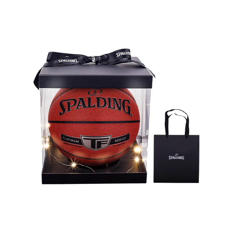 SPALDING TF Collection Platinum Classic Microfiber Leather PU Basketball Brown Size 7 Training Match Unisex-1
