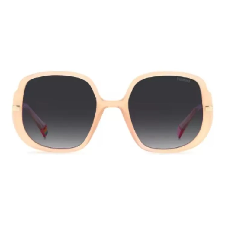 Polaroid Polycarbonate Round Sunglasses Women's Pink-1