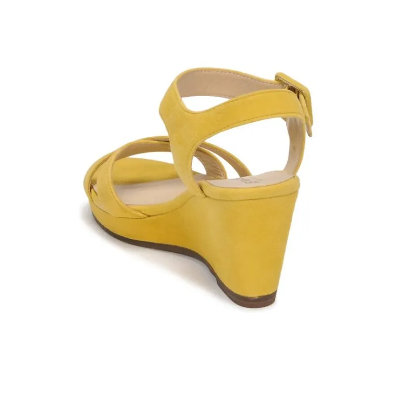 JB MARTIN Querida Strap Sandals Women's Yellow-4