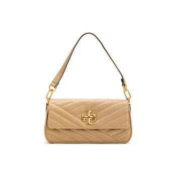 TORY BURCH Kira Leather Handbag Shoulder Bag Small Size Women's Tawny