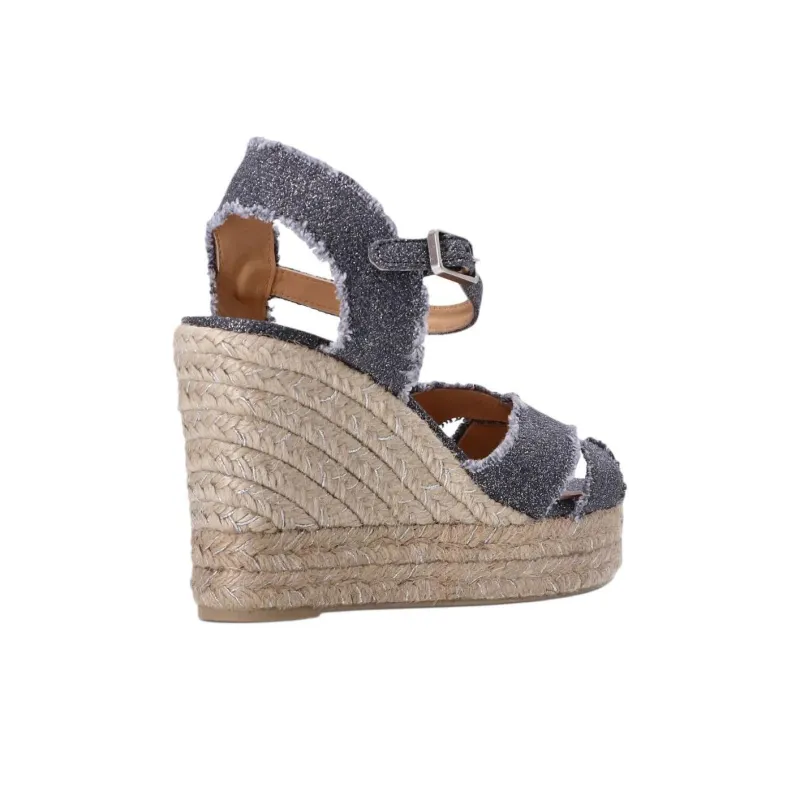Castañer 100mm Bromelia Metallic Espadrilles Women's-4