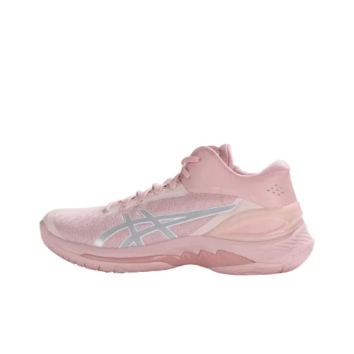 Asics GELBURST 28 Anti Slip Wear Resistant Mid Top Basketball Shoes Men
s Pink