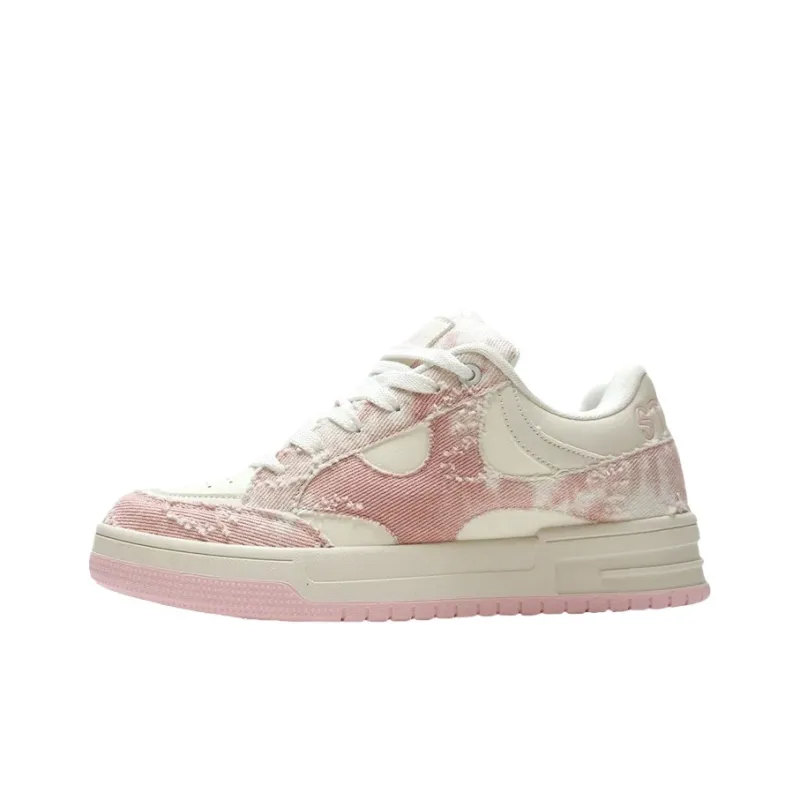 Fawn Miri Anti Slip Wear Resistant Low Top Skateboard Shoes Women's Cherry Blossom Pink-3