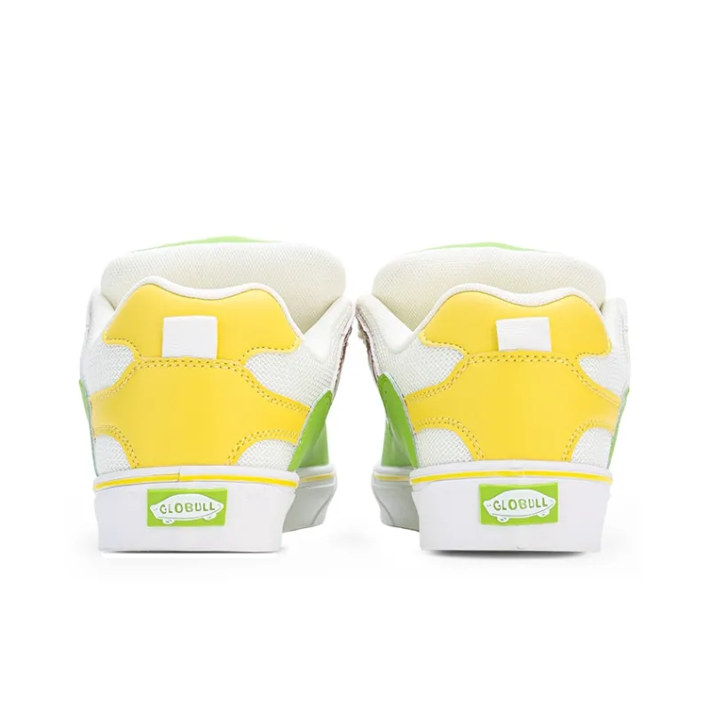 GLO BULL Anti-Slip And Wear-Resistant Lightweight Low-Top Skateboard Shoes Unisex Beige Green Yellow-4