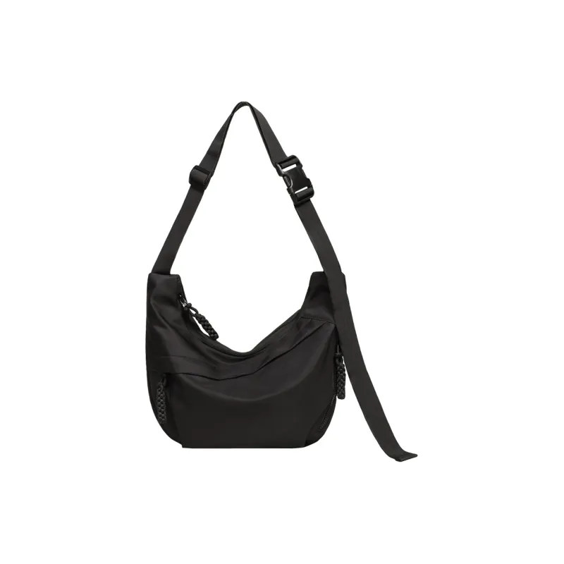 Kevin Cohen Oxford Shoulder Bag, Underarm Crossbody Bag Regular Women's Black/Ecru-0
