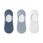 [3 Pack]Cappuccino Blue/Blue Gray/White