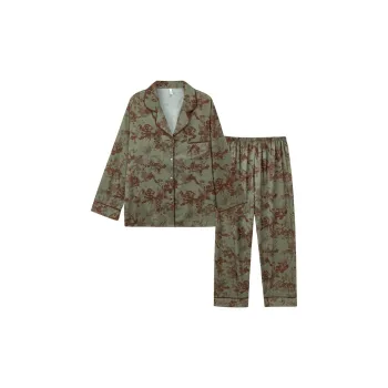 Sleeping Beauty Pajama Set Women's Olive Green