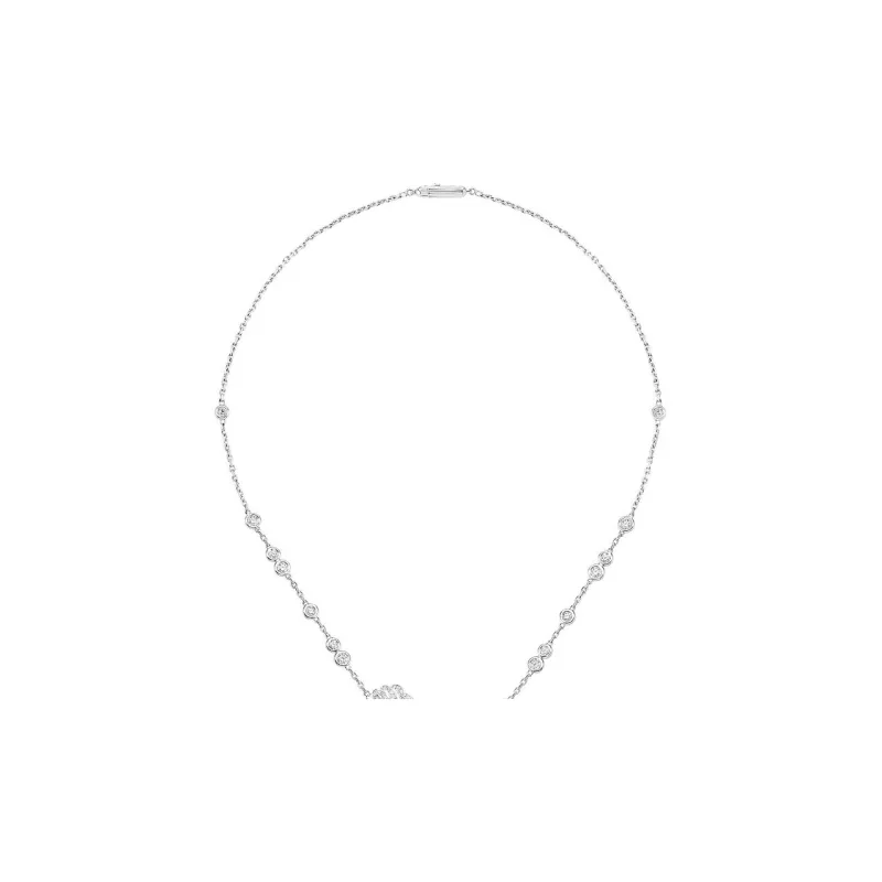 Boucheron 18K White Gold Necklaces Women's Silver-2